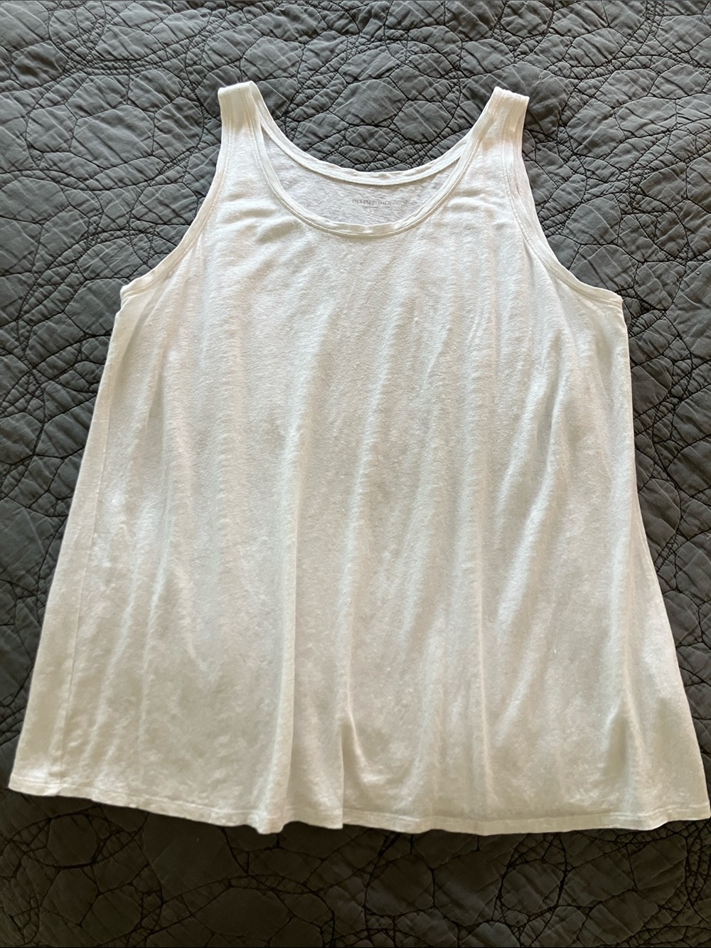 Eileen Fisher White Tank Top - Classic Layering Piece size L